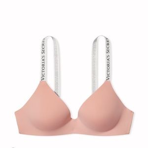 NWOT Victoria Secret T-Shirt Lightly Lined Wireless Pink Bra 36D